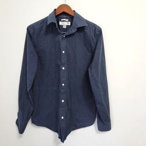 Old Navy Slim Fit Polka Dot Dress Shirt - Size US M